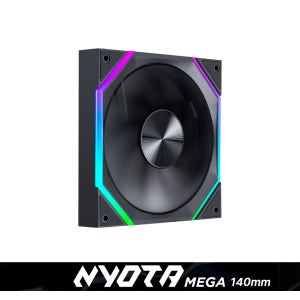 ASIAHORSE NYOTA MEGA 140mm 쿨러팬 블랙, 표준형(정방향)