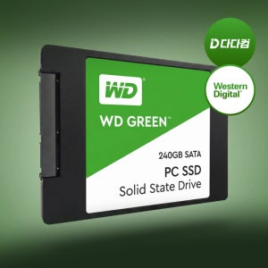 [중고] WD 웨스턴디지털 GREEN 240GB TLC NAND SSD SATA III 6Gb/s WDS240G2G0A