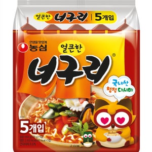 농심 얼큰한 너구리 120g 40개, 한박스