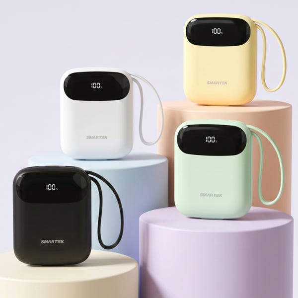 스마텍 보조배터리 고속충전 10000mAh 초경량 여행용 기내반입