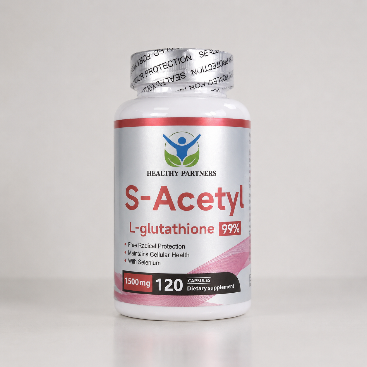 고함량 S 아세틸 L 글루타치온 1500mg NAC 대체성분 120캡슐, 3개