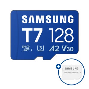 삼성 마이크로 SD카드 블랙박스 닌텐도 핸드폰 외장메모리 T7 +어댑터 128GB