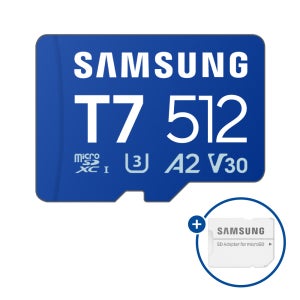삼성 마이크로 SD카드 블랙박스 닌텐도 핸드폰 외장메모리 T7 +어댑터 512GB
