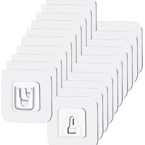 접착브라켓 매직후크 리모컨 다용도걸이 버클형 부착클립 벽걸이 콘센트정리 20p