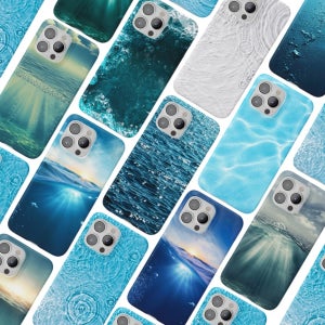 바다 케이스 블루 여름  LG V40, TPU 범퍼, 디자인