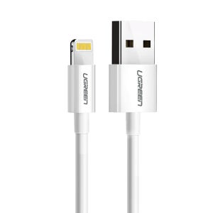 유그린 MFi 순동 라이트닝 8핀 to USB 아이폰 케이블 US155 화이트, 1개, 1.5m