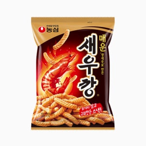 농심 매운새우깡 90g 20봉, 한박스