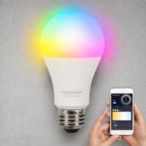 LED 스마트 IOT 벌브 전구 MEGA 9W RGB 매장 카페 줄조명 램프 메가맨