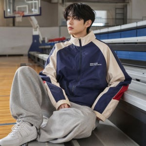 Y2K 스트릿 오버핏 남자 바람막이 자켓 윈드브레이커 간절기 아우터