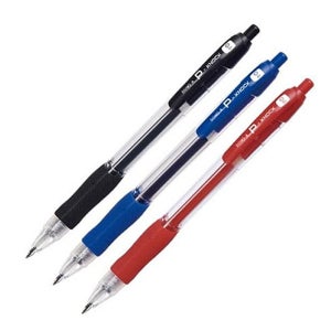 동아 P-노크 0.4 0.5mm 흑색 청색 적색