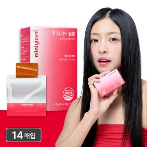 [런칭특가] 미니가드 10초흡수 숙취해소 간편한 필름형 숙취해소제 망고피치 14포, 1개