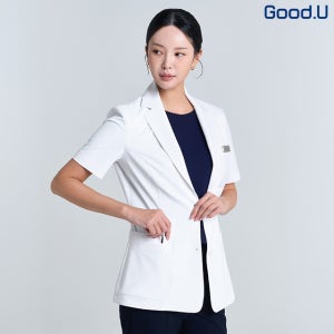 굿유 의사가운 여성 반팔 병원가운