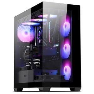 다크플래쉬 강화유리 PC 본체 매쉬 케이스 DS900 ARGB 블랙