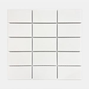 순일 SI 무광 자기질 화이트 60X108 직사각 모자이크 WHITE60108 인테리어타일