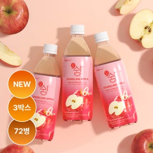 당쉼 스파클링 애플맛 애사비 탄산음료 제로음료 혈당관리 기능성표시식품 500ml, 72개