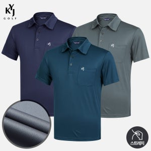 1+1 김영주골프 남성 골프 반팔 카라티 냉감 쿨티 남성 상의 (M7OPSS15)
