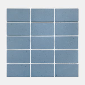순일 SI 무광 자기질 블루 60X108 직사각 모자이크 BLUE60108 인테리어 타일