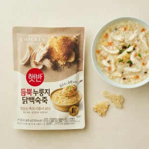 햇반 듬뿍 누룽지 닭백숙죽, 420g, 8개