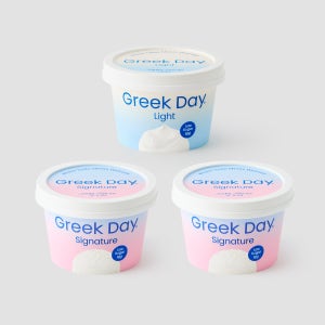그릭데이 꾸덕한 그릭요거트 시그니처+라이트, 450g, 3개