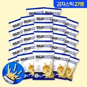 왓더파머스 제로 저당 저염 고식이섬유 건강간식 리얼 생감자스틱, 45g, 27개