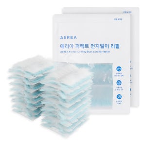 에리아 2way 정전기 먼지흡착 먼지털이 더스터 먼지털이개 청소포 리필 40개