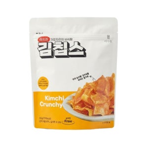더다믐 김칩스 김치전 스낵 코스트코 글루텐프리 40g, 4개