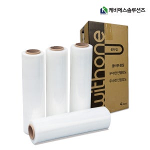 스트레치필름 투명 검정 공업용랩 비닐테이프 물류센터 파렛트포장용 350M 4Roll