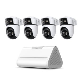 실외 듀얼렌드 회전 카메라(Tapo C545D) + 허브(Tapo H500) Set 회전형 실외 카메라 CCTV