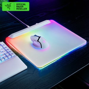 레이저코리아 파이어플라이 V2 Pro 게이밍 마우스패드 RGB 데스크셋업 화이트