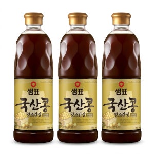 샘표 국산콩 프리미엄 간장 860ml 3개 코스트코 양조간장
