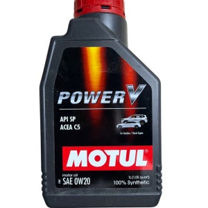 모튤 POWER V 0W20 엔진오일 API SP 100% 합성유 1L, 12개