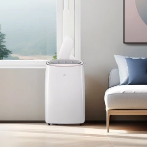 [전국무료배송설치]LG 휘센 오브제컬렉션 듀얼호스 이동식에어컨 26㎡ 8평형 1등급 PQ08FDWAS 웨딩스노우