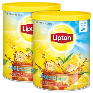 립톤 아이스티 대용량 사무실 탕비실 분말 파우더 레몬, 1.5kg, 2개
