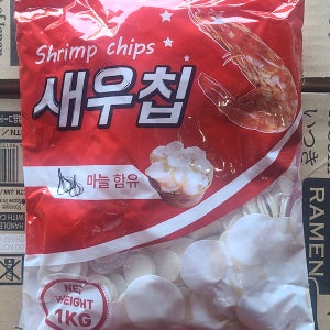 유진에프에스 화이트 새우칩 1KG 유진 새우칩