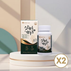 삼백초 맥문동 효능 환절기건강 목관리 기관지 목에좋은 도라지 배농축 분말 60정, 2개