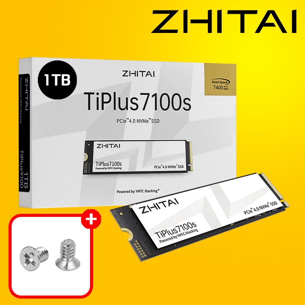 지타이 TiPlus7100s M.2 NVMe SSD PCIe4.0 1TB 노트북 데스크탑