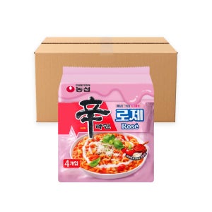 농심 신라면 로제 134g x 32개 봉지라면