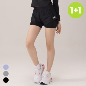1+1 에버라스트 여성 러닝 쇼츠 3부 바렝스 러닝복 반바지