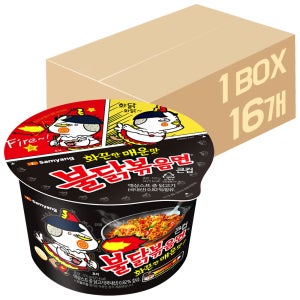 삼양 불닭볶음면 큰컵 105g 16개