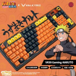 발키리 VALKYRIE VK99 게이밍 키보드 나루토 콜라보 사스케 이타치