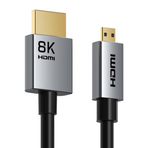 케이블타임 8K 60Hz Micro HDMI to HDMI 2.1 케이블 1.5m, 1개