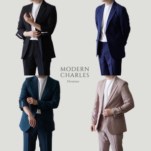 모던찰스 여름 남자 린넨정장 세트 시원한 남성 여름정장 수트 빅사이즈 면접 결혼식 하객룩