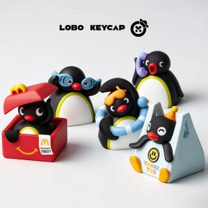 (5종세트)PINGU 시즌2 핑구키캡 커스텀 ESC 기계식 포인트 키캡 키보드 꾸미기