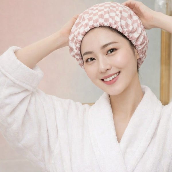 만듬 프리미엄 3중 방수 세안 트리트먼트 샤워 헤어캡 헤어팩