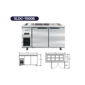 씽씽 1500 반찬 테이블 직냉식 냉장고 업소용 식당 카페 프랜차이즈 XLDC-1500B