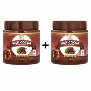 ChocZero 저당초코잼 무설탕누텔라 밀크코코아 헤이즐넛 스프레드 340g 2개