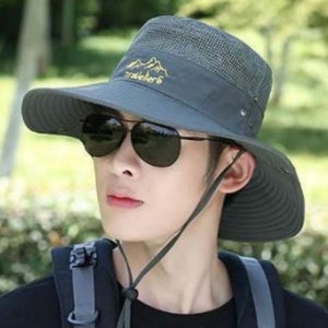 3컬러 / 낚시 등산 캠핑 아웃도어 사파리 챙 넓은 모자