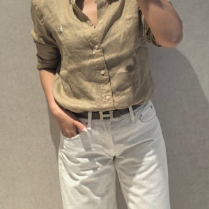 폴로 랄프로렌 빅키즈 긴팔 린넨셔츠 여성용 남방 패밀리 룩