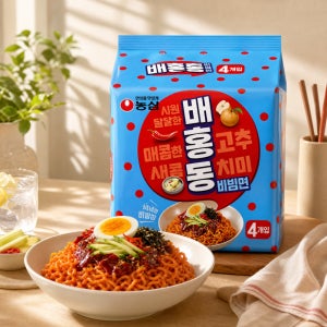 농심 배홍동 비빔면 137g 16개