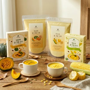 [수프 골라담기] 가루선생 콩 크림 수프 500g, 120g (단호박/옥수수)